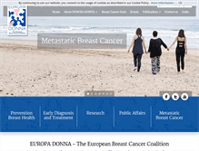Tablet Screenshot of europadonna.org