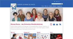 Desktop Screenshot of europadonna.ch