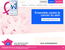 Tablet Screenshot of europadonna.fr